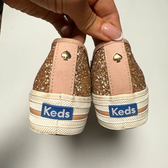 Kate Spade x Keds Women’s Triple Decker Pink Glitter Sneakers – EU 37 / US 6.5 – - Picture 7 of 10